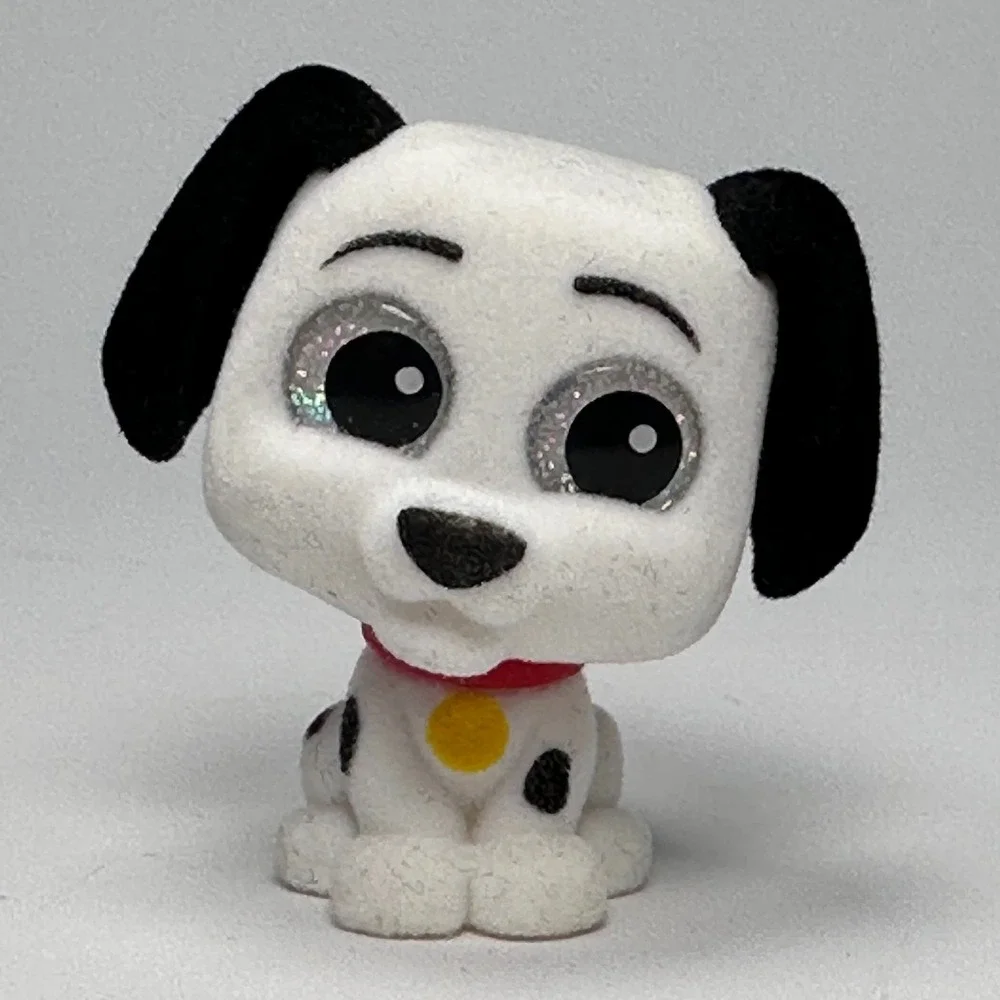 Disney Doorables 101 DALMATIONS Pongo Penny FLOCKED Rare Retired NEW Dog Puppy